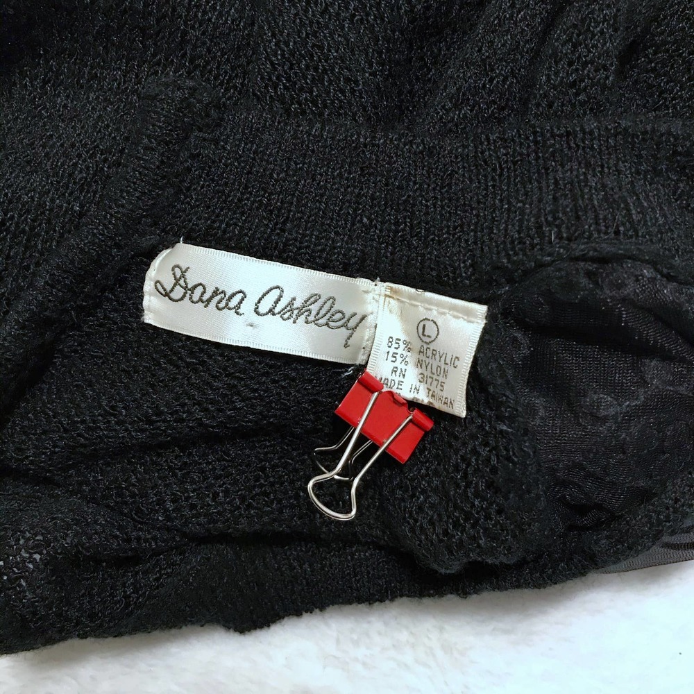 ❌SOLD❌ Dana Ashley Vintage Black Sweater Women M - Picture 10 of 11
